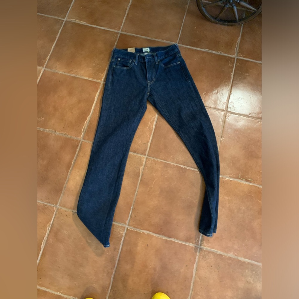 Cotton straight leg j crew. Normal waistband